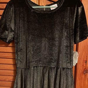 BNWT velvet lularoe dress with pockets